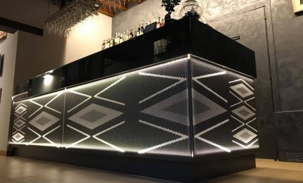 Lamiera microforata Ristorazione
e negozi